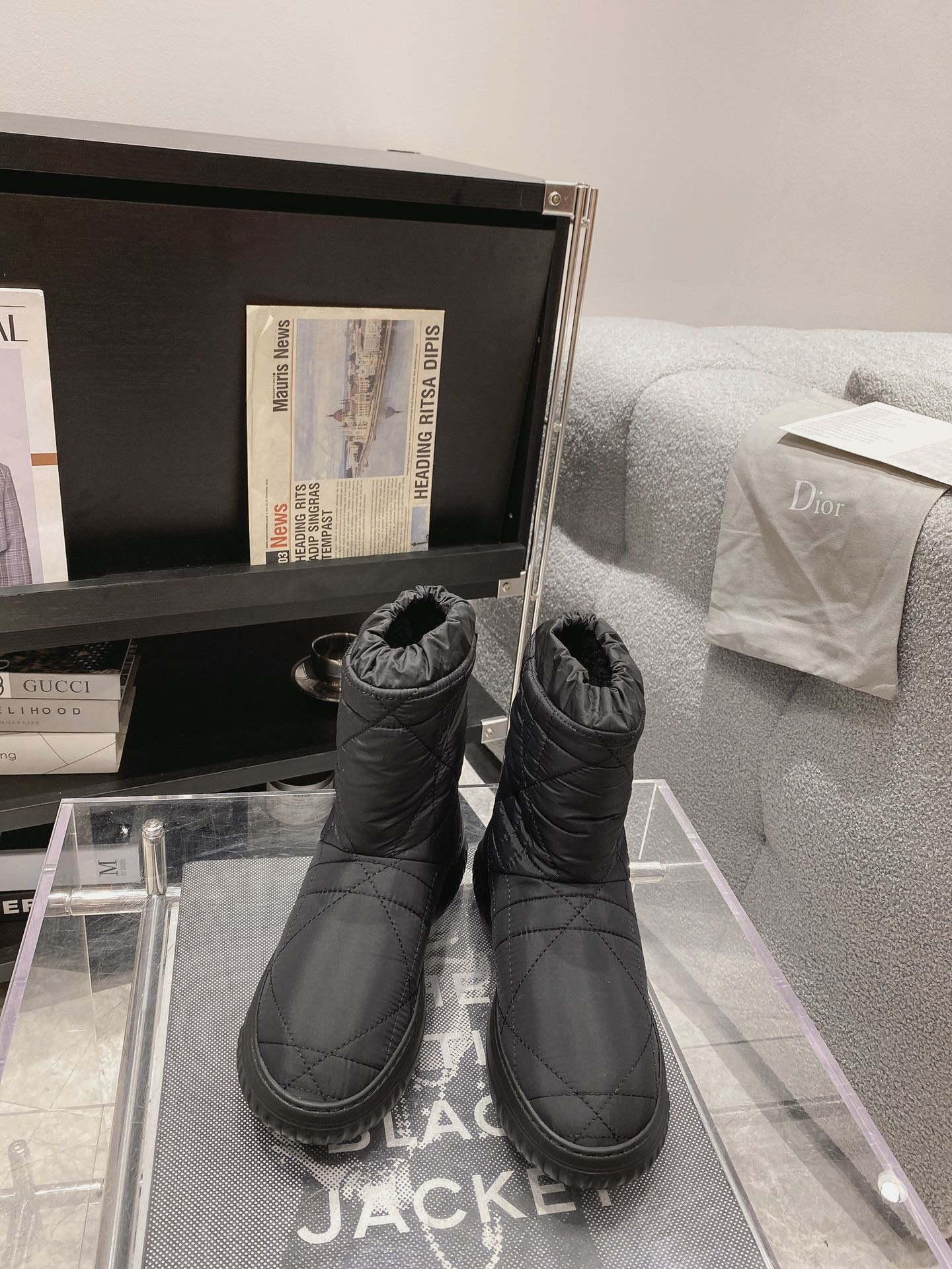ディオール靴DIOR 2023新作 ダウンブーツ