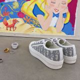 ディオール靴DIOR 2023新作刺繍キャンバスシューズシリーズ