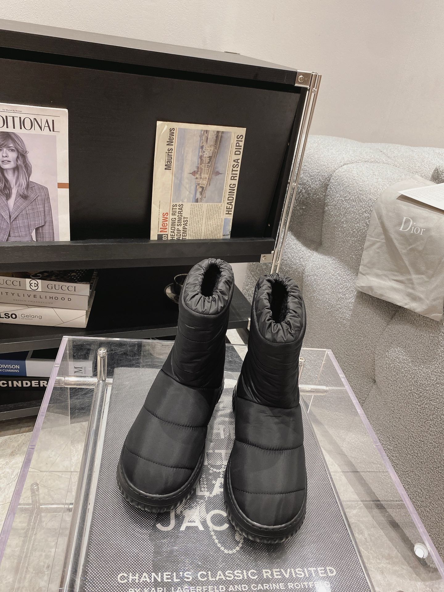 ディオール靴DIOR 2023新作 ダウンブーツ