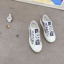 ディオール靴DIOR 2023新作刺繍キャンバスシューズシリーズ