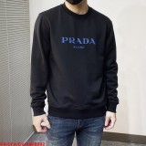 プラダ服PRADA 2023 新作 ロゴレター ラウンドネック プルオーバー スウェットシャツ
