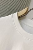 ロエベ服LOEWE 2023新作 レタープリント ダブルレイヤー ヘビーデューティー半袖Tシャツ