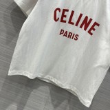 セリーヌ服CELINE 2023新作 リブステッチロゴショートTシャツ