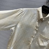 ルイヴィトン服LOUIS VUITTON 2023年新作 レトロファンタジー グラデーショントーンプリント シルクシャツ