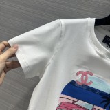 シャネル服CHANEL 2023 新作 ラウンドネック コットン Tシャツ