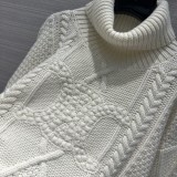 セリーヌ服CELINE 2023新作 凱旋門 純ハンドメイド かぎ針編みカシミヤセーター