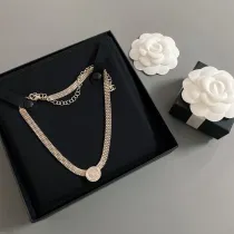 シャネルネックレスCHANEL 2023年新作 スネークボーン金貨ネックレス