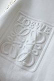 ロエベ服LOEWE 2023新作、胸元に凹凸立体エンボスパーソナライズドラウンドネックスウェットシャツ
