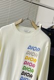 ディオール服DIOR 2023 新作 カラフルレタード かぎ針編み クルーネック ニット セーター