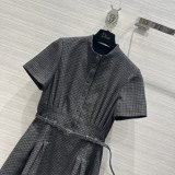 ディオール服DIOR 2023新作 千鳥格子ドレス