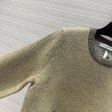 ディオール服DIOR 2023 新作 ジャガード バタフライ柄セーター
