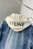 セリーヌ服CELINE 2023新作 フード付きデニムジャケット