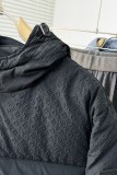 ルイヴィトン服LOUIS VUITTON 2023年秋冬新作 クラシックオールドフラワーダーク柄ロゴ フード付きダウンジャケット