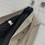 セリーヌ服CELINE 2024 新作 ウーステッドウール スーツコート