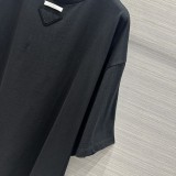 プラダ服PRADA 2024新作 クラシックパッチ トライアングルロゴ Tシャツ