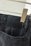 ディオール服DIOR 2023 新作 ブラック コットン ツイル デニム スーツ