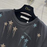 ディオール服DIOR 2024新作 ジュイエレメント柄 ブロンズ流れ星 シャイニープリントTシャツ