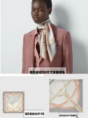 グッチマフラー GUCCI 2024新作 シルクスクエアスカーフ
