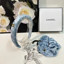シャネルカチューシャ CHANEL 2024新作 ベルベット 2 ピース ヘッドバンド セット