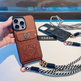 ロエベiPhoneケース LOEWE 2024新作 クロスボディ携帯電話ケース カードケース