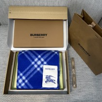 バーバリーマフラー BURBERRY 2024新作 チェックウール フード付きスカーフ