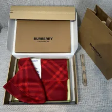 バーバリーマフラー BURBERRY 2024新作 チェックウール フード付きスカーフ
