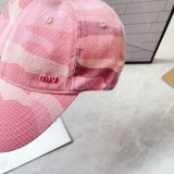 ミュウミュウ帽子 Miu Miu 2024新作 迷彩野球帽
