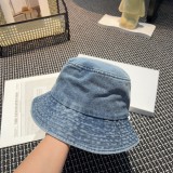 ミュウミュウ帽子 Miu Miu 2024新作 デニムバケットハット