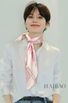 シャネルマフラー CHANEL 2024新作 片面シルクスカーフ