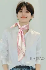 シャネルマフラー CHANEL 2024新作 片面シルクスカーフ