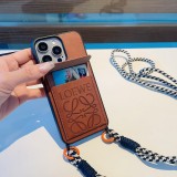 ロエベiPhoneケース LOEWE 2024新作 クロスボディ携帯電話ケース カードケース