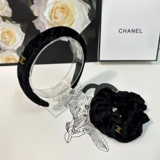 シャネルカチューシャ CHANEL 2024新作 ベルベット 2 ピース ヘッドバンド セット