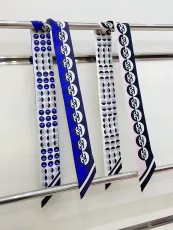 シャネルマフラー CHANEL 2024新作 シルク両面リボン