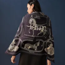 エルメスマフラー HERMES 2024新作 片面シルクスカーフ