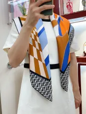 フェンディマフラー FENDI 2024新作 限定版シルクスカーフ