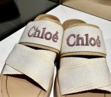 クロエ靴 CHLOE 2024新作 牛革ローマンスリッパ