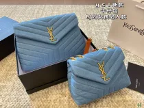 サンローランバッグ Yves Saint Laurent 2024新作 デニムバッグ