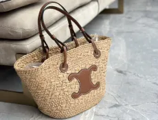 セリーヌバッグ CELINE 2024新作 野菜かごストローバッグ