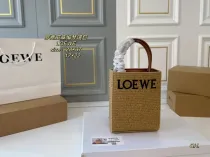 ロエベバッグ LOEWE 2024新作 ストロー楽譜トートバッグ