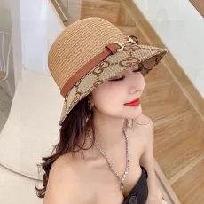 グッチ帽子 GUCCI 2024新作 麦わら帽子