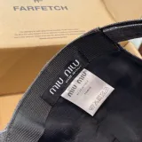 ミュウミュウ帽子 Miu Miu 2024新作 野球帽