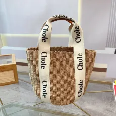 クロエバッグ CHLOE 2024新作 織られたショッピングバッグ