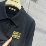 ミュウミュウ服 Miu Miu 2024新作 ポロシャツ