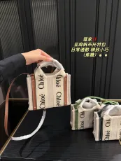 クロエバッグ CHLOE 2024新作 リネンキャンバストートバッグ