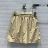 ミュウミュウ服 Miu Miu 2024新作 シルクスポーツスタイルショートスカート