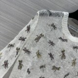 ディオール服 DIOR 2024新作 モヘア刺繍セーター