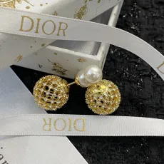 ディオールイヤリング DIOR 2024新作 ダブルビーズイヤリング
