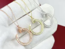 カルティエネックレス CARTIER 2024新作 ダイヤモンドネイルネックレス