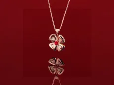 ブルガリネックレス BVLGARI 2024新作 四つ葉のクローバーのネックレス