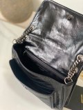 サンローランバッグ Yves Saint Laurent 2024新作 高品質 ニキ ブラック シルバー チェーン バッグ